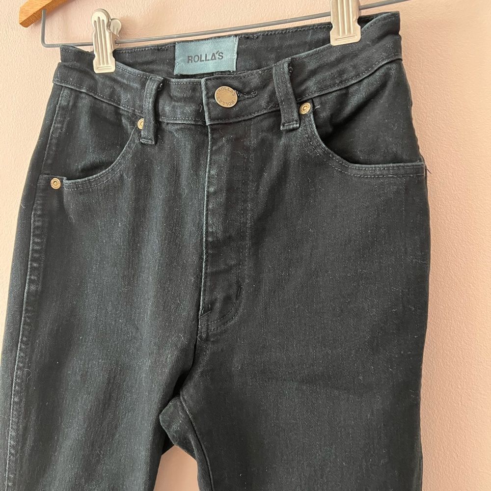 Rollas West Coast super skinny black denim jeans - Picture 3 of 7
